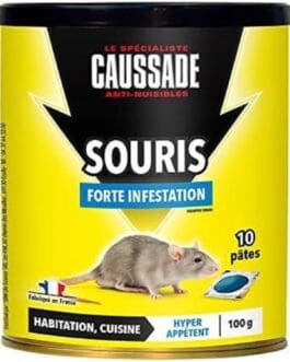 Souris sur pot Diproclean Forte Infestation, produit adapté pour l’élimination des rongeurs en habitat et cuisine.