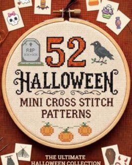 Diproclean Boutique Halloween, motifs mini point de croix, collection 52 Halloween, abécédaire, broderie croisée, motifs citrouilles et corbeau.