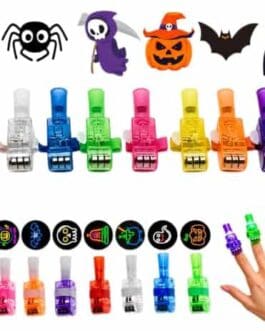 Ensemble de vernis à ongles colorés et décorations Halloween, pinceaux et sorcières.