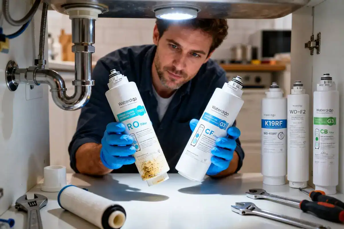 Entretien et remplacement des cartouches de filtration Waterdrop