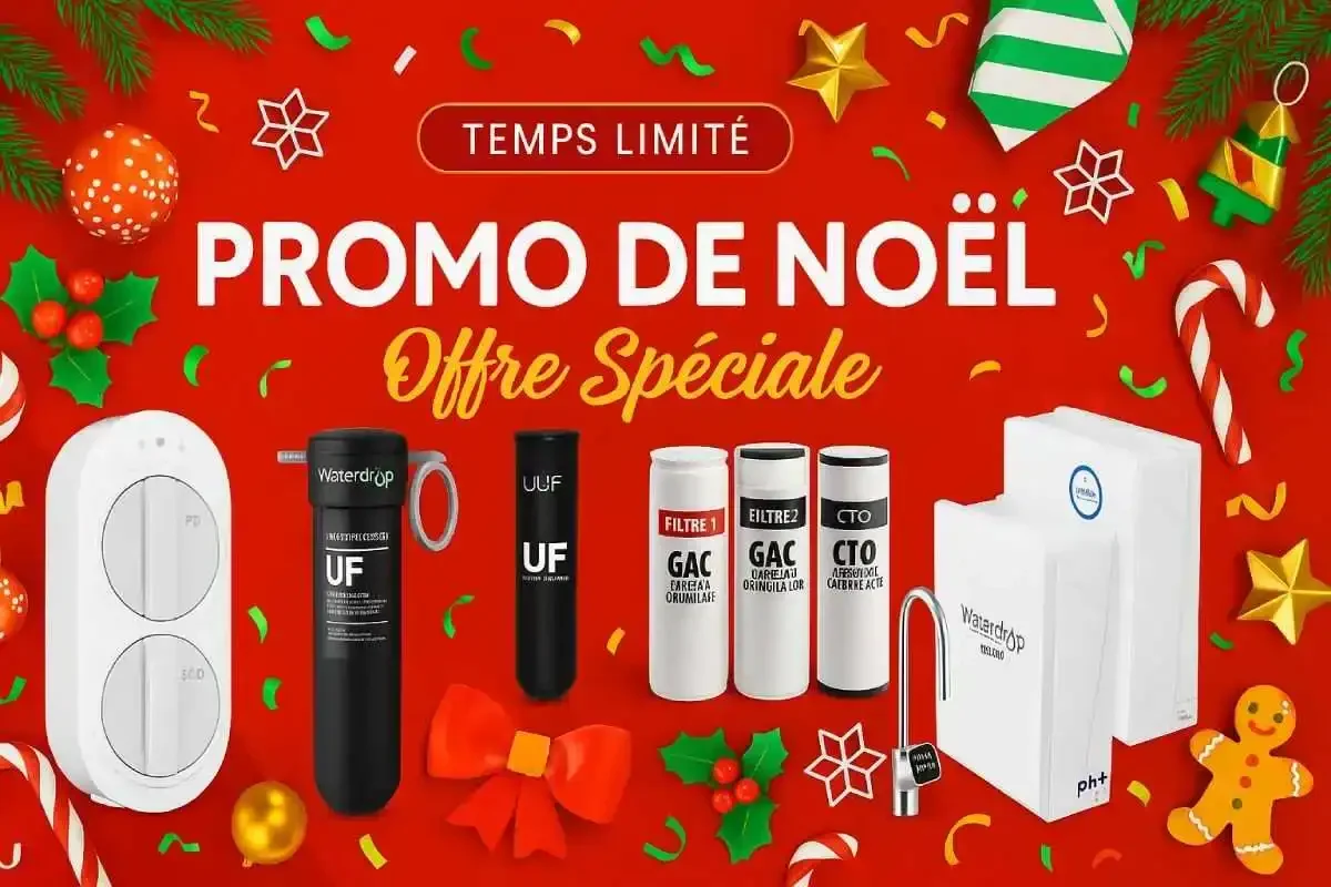 Filtre eau Diproclean, accessoires, installation, lavage, entretien, purification, maison, cuisine, eau de qualité, santé, convivialité, événement, offre limitée, Noël, cadeau, technologie, hydratation, hygiène.